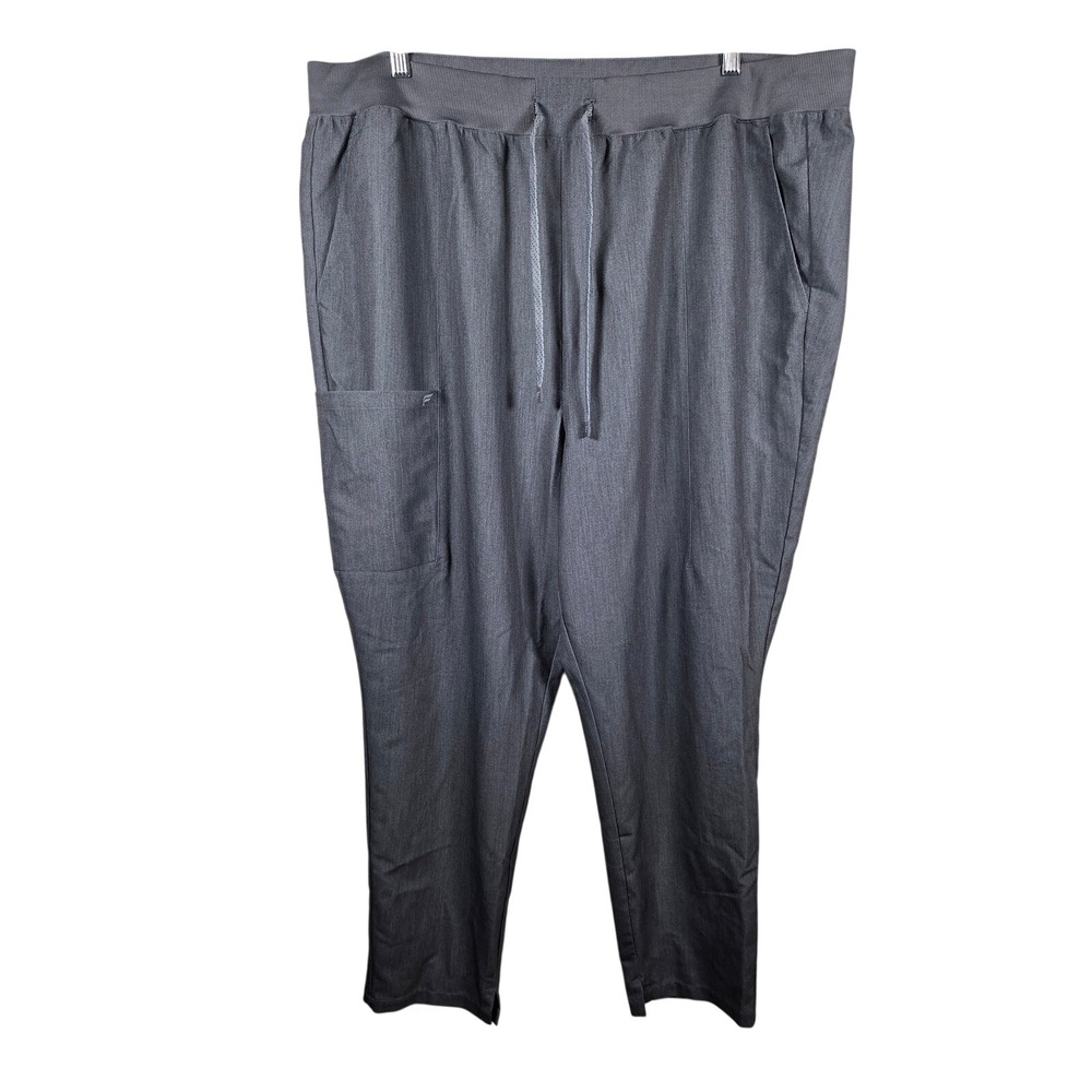 Fabletics Scrub Pants Women 2X-S Gray Jogger Drawstring Casual Healthcare Dental